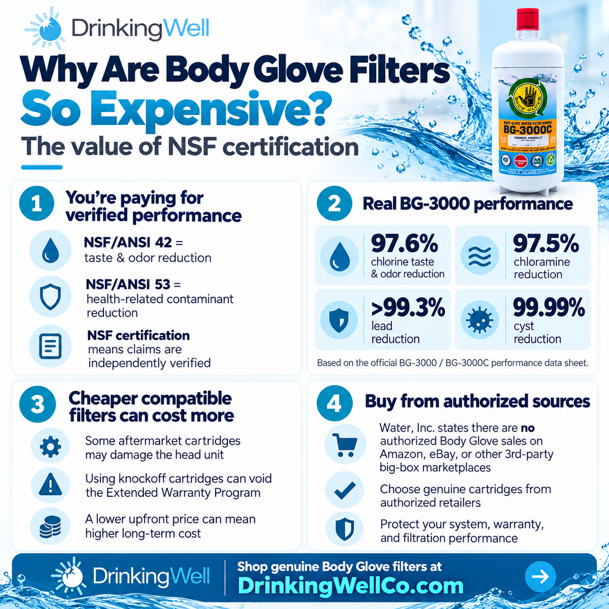 Why Are Body Glove Filters So Expensive? The Value of NSF Certification