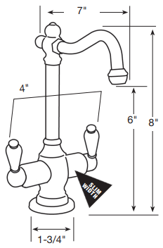 Water Inc. WI-FA720HC Victoria 720 Hot & Cold Faucet freeshipping - Drinking Well Co.