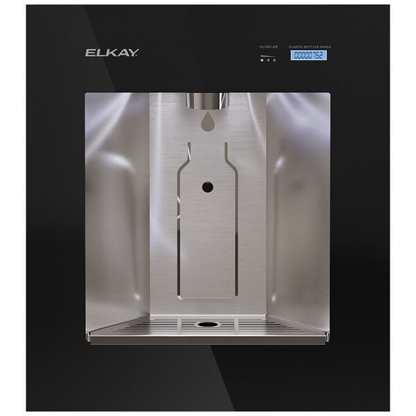 Zurn Elkay ezH2O LBWD06BKK Built-In Filtered Bottle Filling Station Midnight Black Touchless Chilled