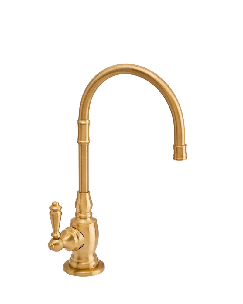 Waterstone 1202H-PN Pembroke Hot Only Filtration Faucet with Lever Handle, Polished Nickel Finish freeshipping - Drinking Well Co.