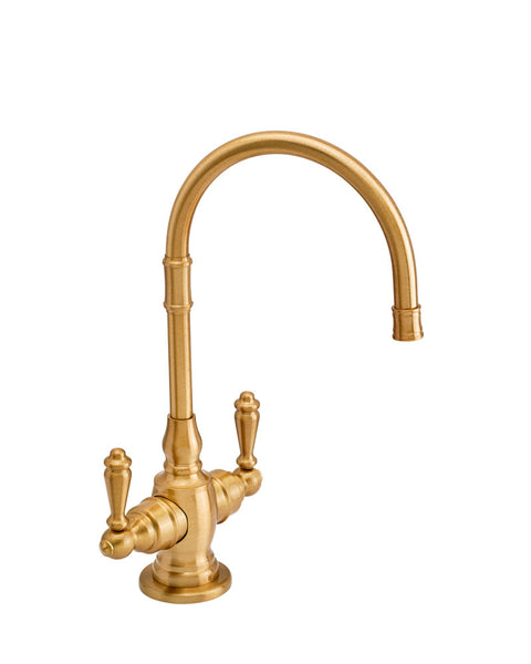 Waterstone 1202HC-SN Pembroke Hot and Cold Filtration Faucet with Lever  Handles, Satin Nickel Finish