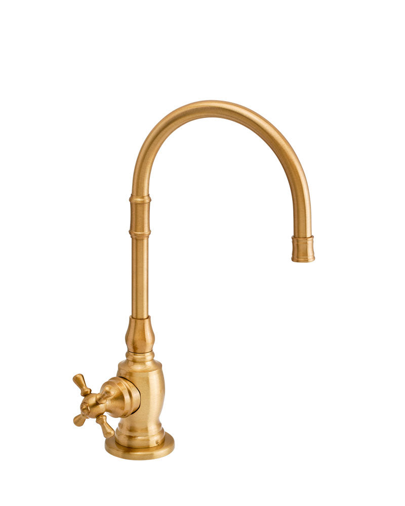 Waterstone 1252C-CH Pembroke Cold Only Filtration Faucet with Cross Handle, Chrome Finish freeshipping - Drinking Well Co.