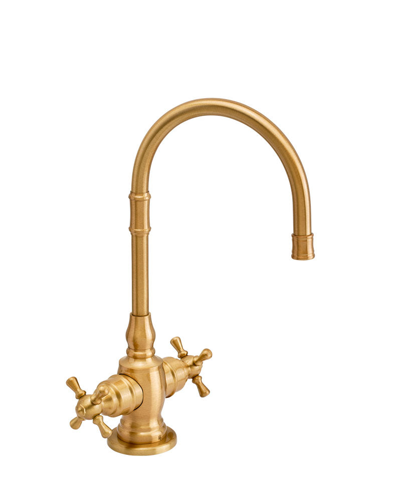 Waterstone 1252HC-CH Pembroke Hot and Cold Filtration Faucet with Cross Handles, Chrome Finish freeshipping - Drinking Well Co.