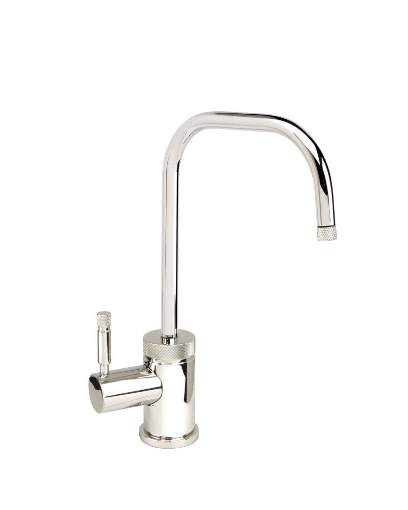 Waterstone 1455H-CH Industrial Hot Only Filtration Faucet with 2 Bend U Spout, Chrome Finish freeshipping - Drinking Well Co.
