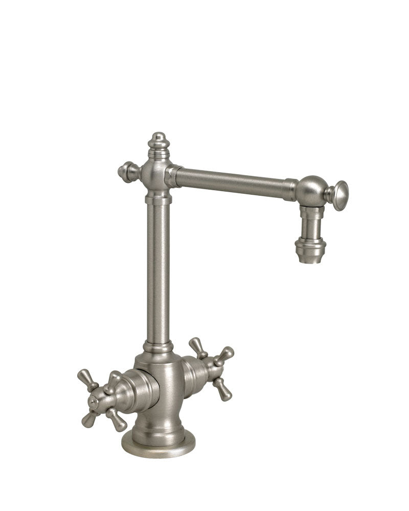 Waterstone 1750HC-SN Towson Hot and Cold Filtration Faucet with Cross Handles, Satin Nickel Finish freeshipping - Drinking Well Co.