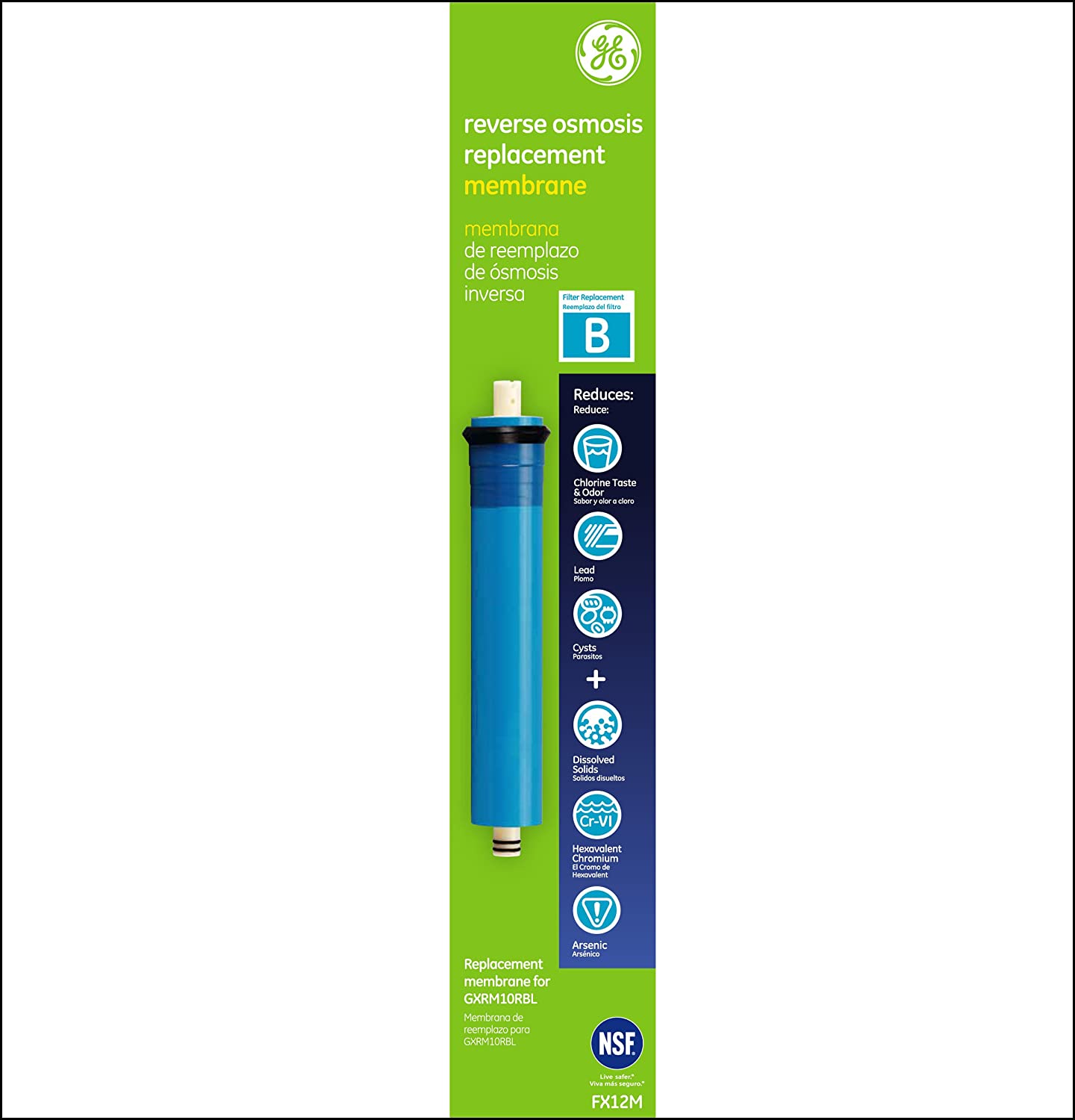 General Electric (GE) FX12M Reverse Osmosis Replacement Membrane -Drinkingwellco