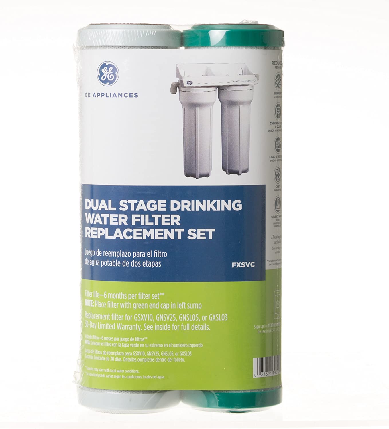 General Electric (GE) FXSVC Refrigerator Replacement Water Filter Cartridge -Drinkingwellco