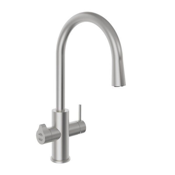Zip Water 01034260 17 3/8 Inch HydroTap Celsius All-In-One Boiling Chilled Sparkling Drinking Faucet, Brushed Chrome - DrinkingWellCo