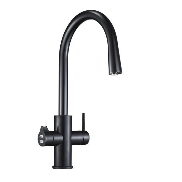 Zip Water 01034261 17 3/8 Inch HydroTap Celsius All-In-One Boiling Chilled Sparkling Drinking Faucet, Matte Black Chrome - DrinkingWellCo