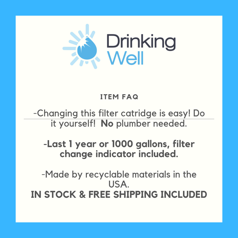 Body Glove BG-1000C Replacement Water Filter Cartridge (WI-BG1000C) freeshipping - Drinking Well Co.