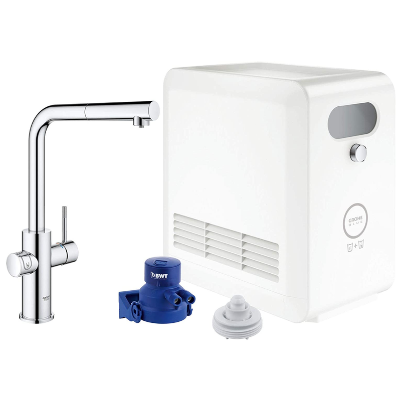 Grohe Blue 31608 Chilled and Sparkling Water Filtration System with Kitchen Faucet freeshipping - Drinking Well Co.