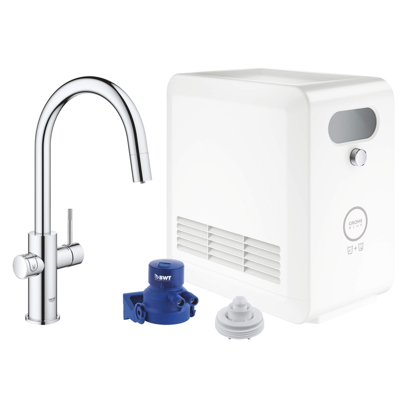 Grohe Blue 31251 Chilled and Sparkling Water Filtration System with Kitchen Faucet freeshipping - Drinking Well Co.